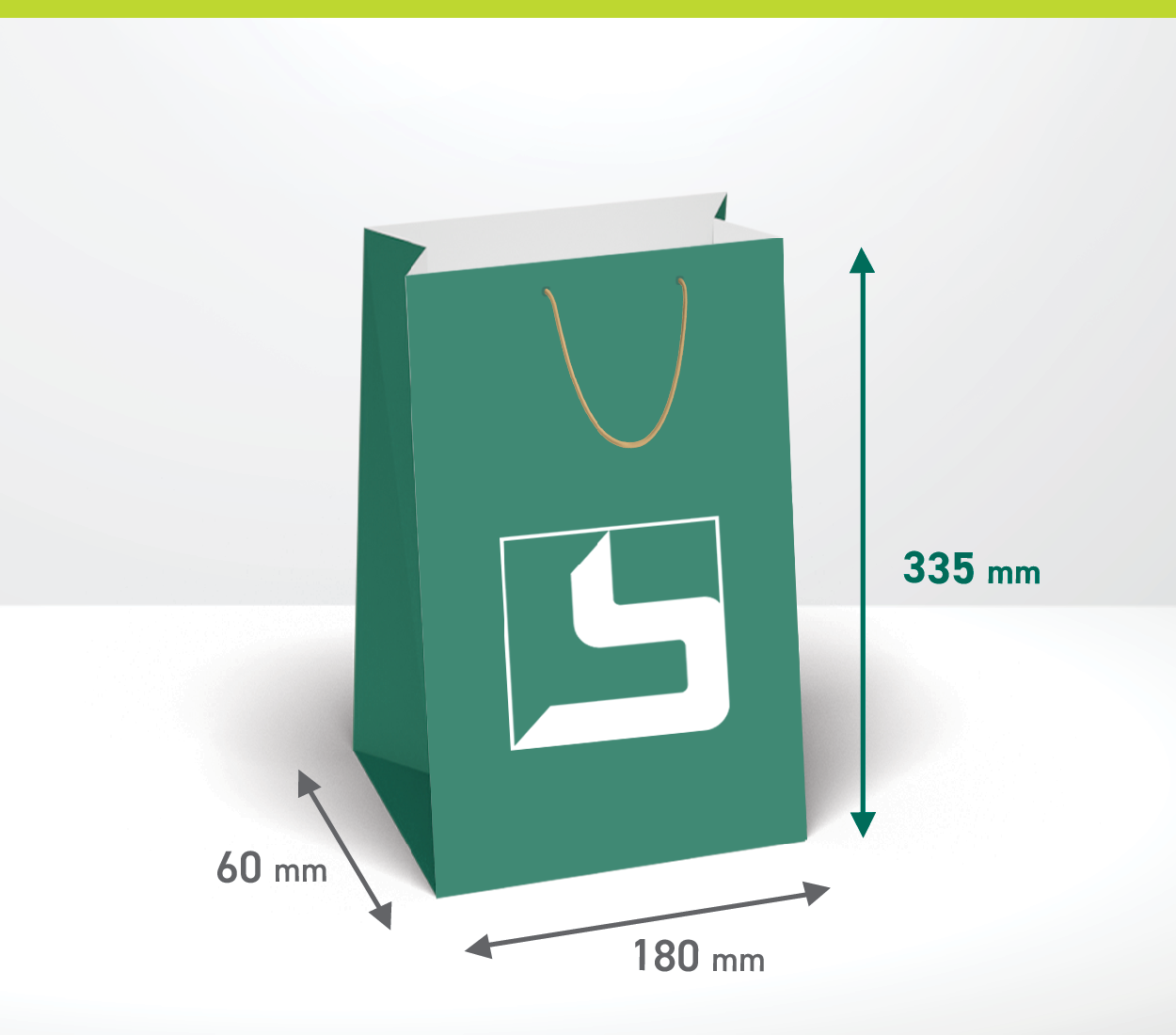 Darilna vrečka - pokončna: 180x60x335 mm (4.123-C)